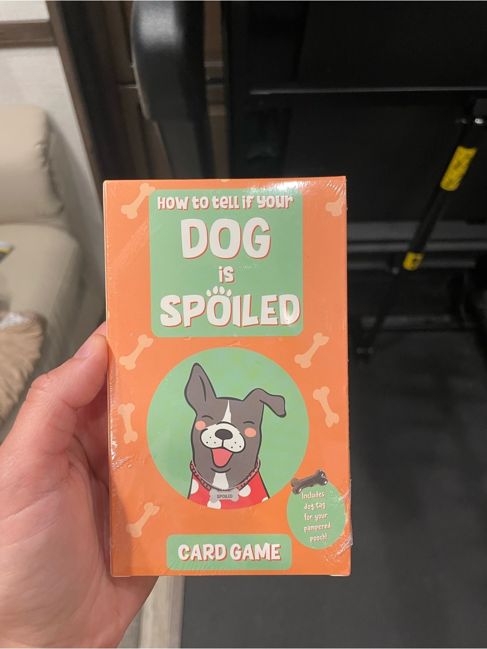 How to Tell If Your Dog Is Spoiled Card Game - Orange